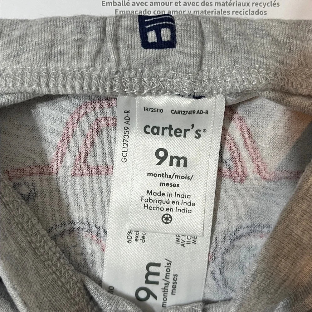 NEW Carter's 3-piece Set- car themed, navy, gray, red - Picture 11 of 13